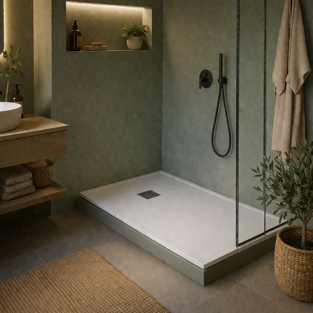🛠️ Comment installer un receveur de douche avec un support réglable ?