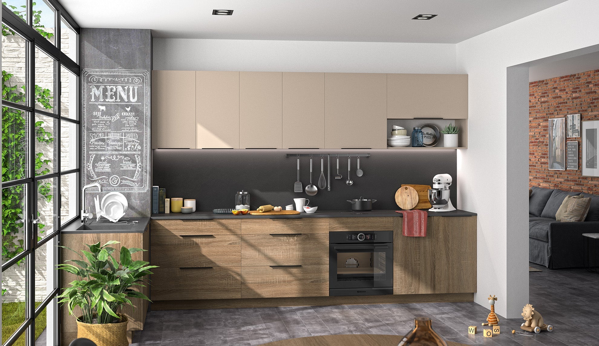 Cuisine aménagée 180 cm