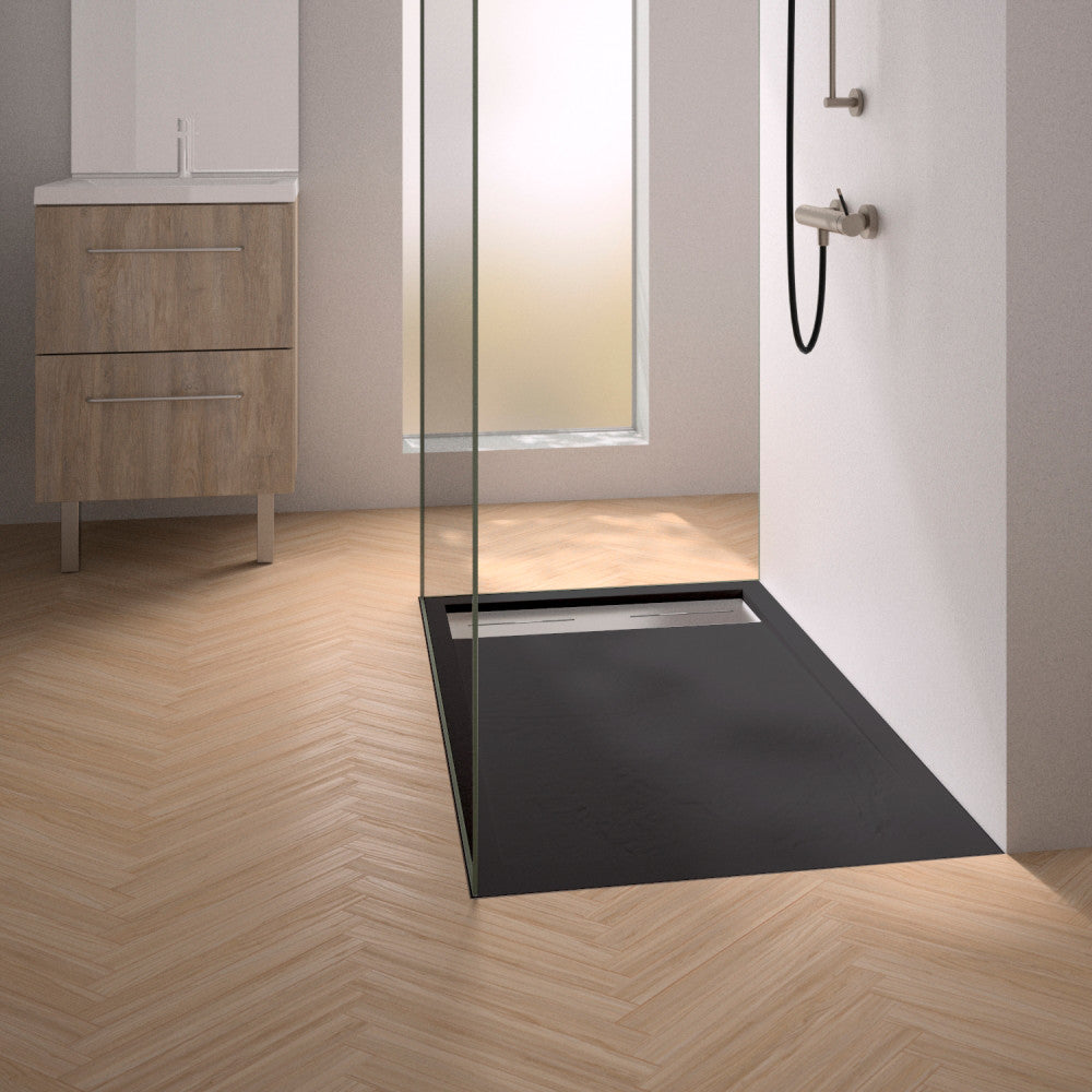 Receveur de douche satiné