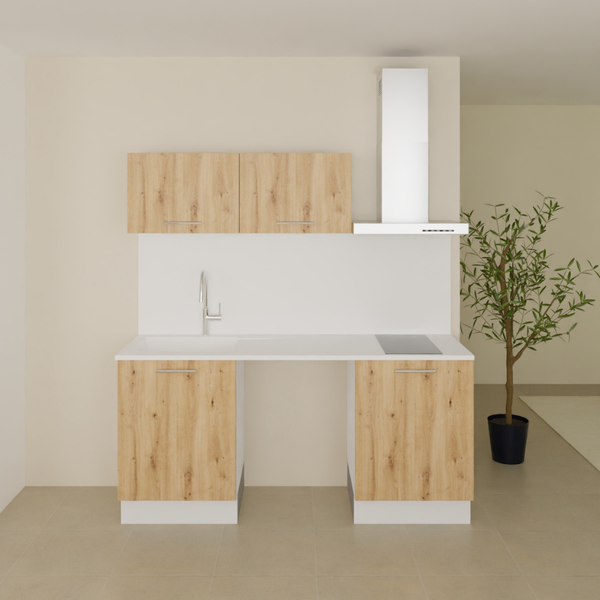 Pack cuisine 180cm emplacement électroménager série 2