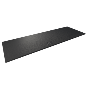 Plan de travail minéral + cuisson invisible 4 zones