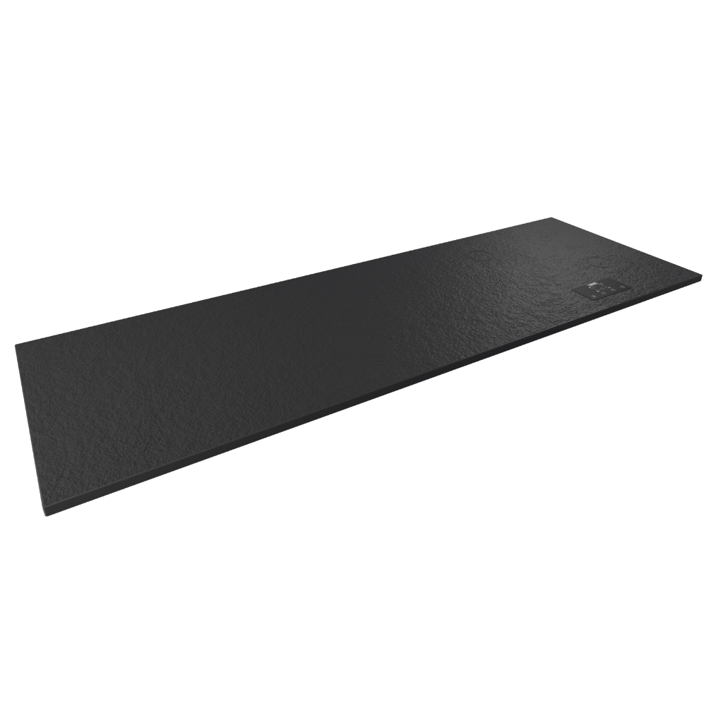 Plan de travail minéral + cuisson invisible 4 zones