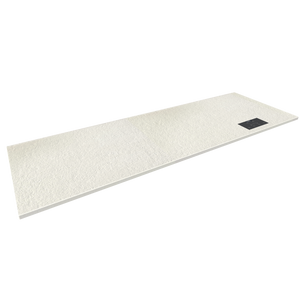 Plan de travail minéral + cuisson invisible 4 zones