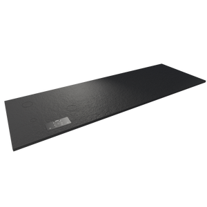 Plan de travail minéral + cuisson invisible 4 zones