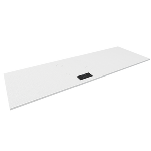 Plan de travail minéral + cuisson invisible 4 zones