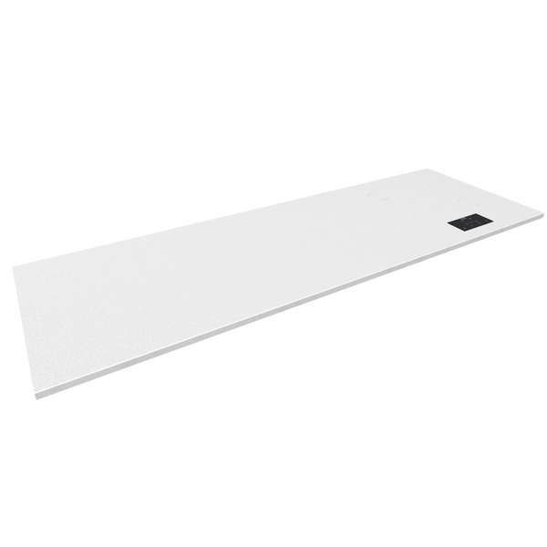 Plan de travail minéral + cuisson invisible 4 zones