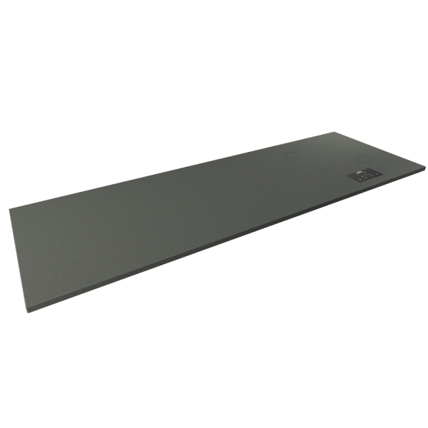 Plan de travail minéral + cuisson invisible 4 zones