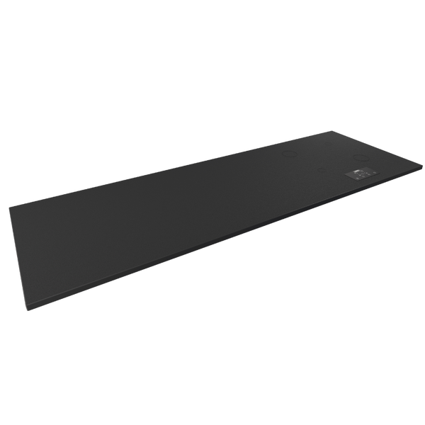 Plan de travail minéral + cuisson invisible 4 zones