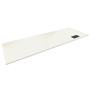 Plan de travail minéral + cuisson invisible 4 zones