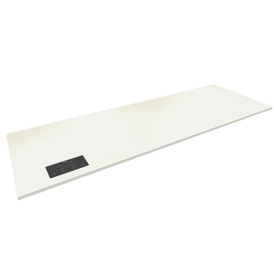 Plan de travail minéral + cuisson invisible 4 zones