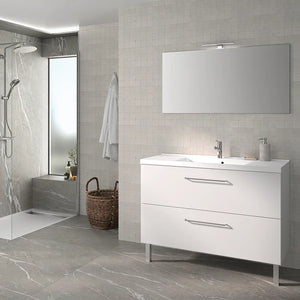 Concept plan vasque + meuble tiroirs LUNEA 120 cm