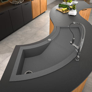 Evier d'angle TWIST 1 bac