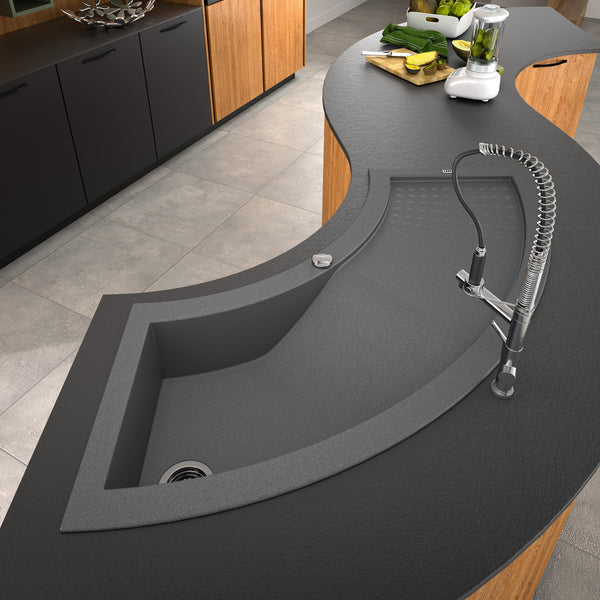 Evier d'angle TWIST 1 bac