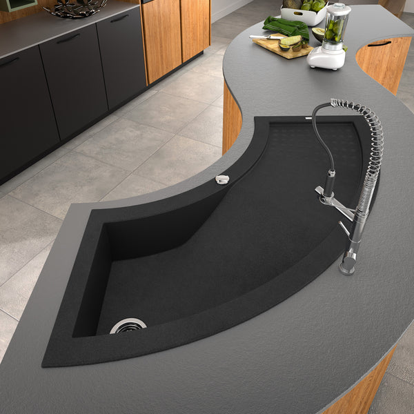 Evier d'angle TWIST 1 bac