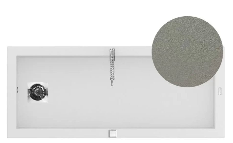 Évier à encastrer DRAKKAR 1 grand bac Taupe