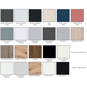 Commande d'échantillon de façade cuisine