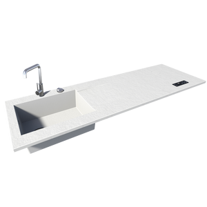 Évier XXL + cuisson invisible 2 zones