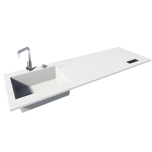 Évier XXL + cuisson invisible 2 zones