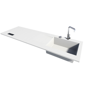 Évier XXL + cuisson invisible 2 zones