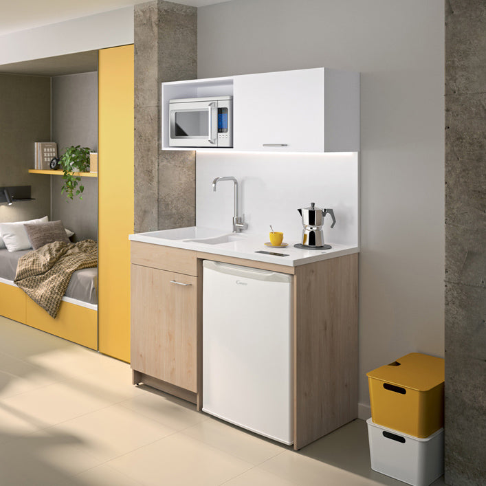 Concept meuble + évier GIGA 120 à poser – 1,5 cuve – Minéral CAREA®