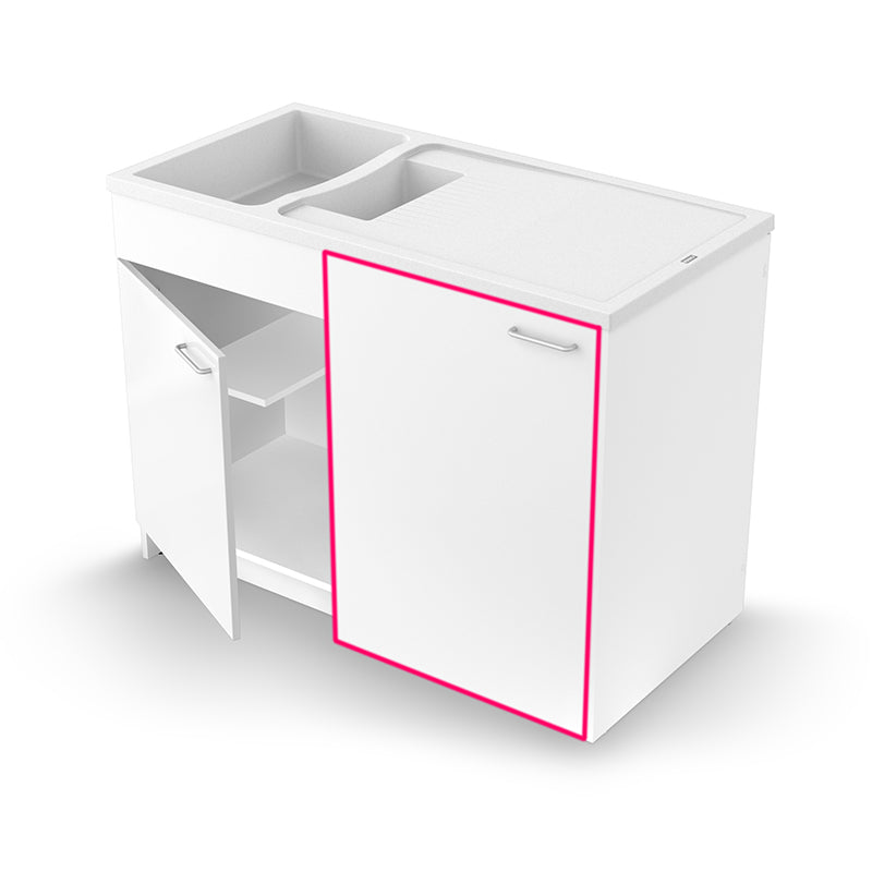 Porte optionnelle pour meubles GIGA 120 et 140 mélaminés