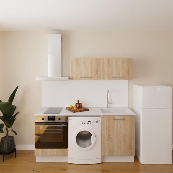 Pack cuisine 180cm emplacement four et zone électroménager série 1