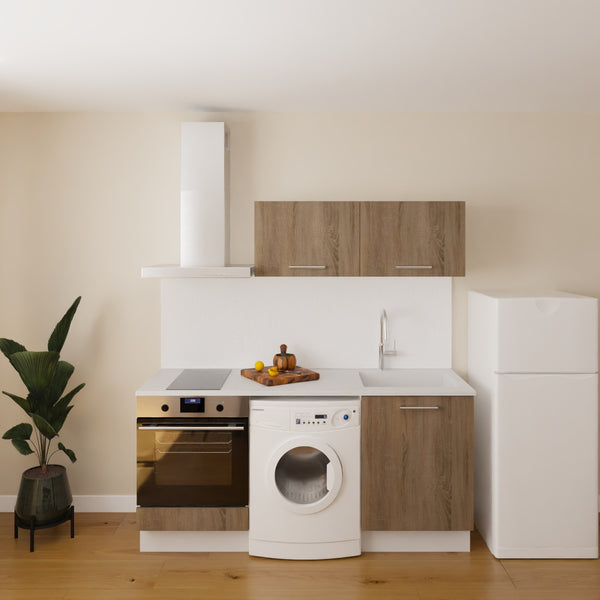 Pack cuisine 180cm emplacement four et zone électroménager série 1