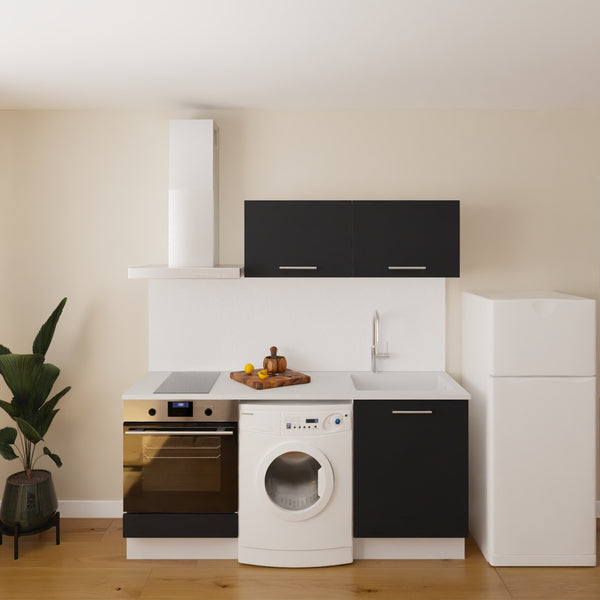 Pack cuisine 180cm emplacement four et zone électroménager série 2