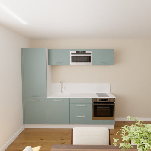 Pack cuisine 240cm avec colonne frigo série 1