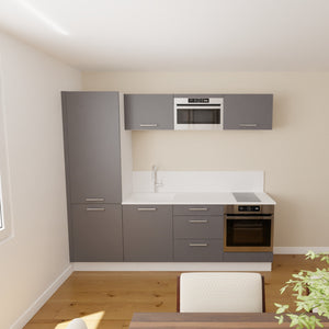 Pack cuisine 240cm avec colonne frigo série 1