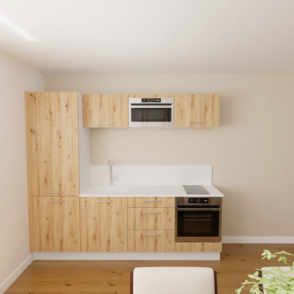 Pack cuisine 240cm avec colonne frigo série 2