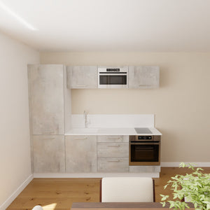 Pack cuisine 240cm avec colonne frigo série 2