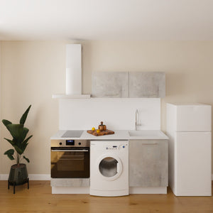 Pack cuisine 180cm emplacement four et zone électroménager série 2