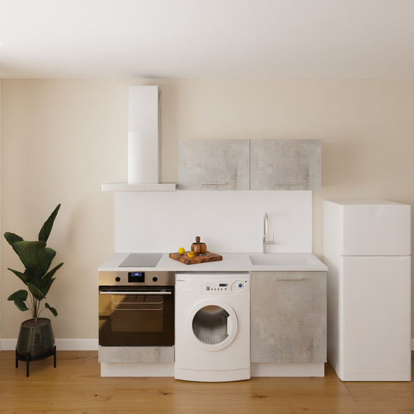 Pack cuisine 180cm emplacement four et zone électroménager série 2