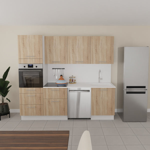 Pack cuisine 240cm avec colonne four série 1