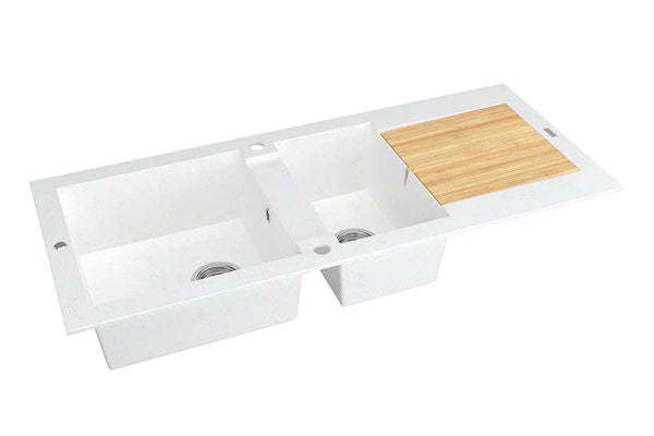 Évier à encastrer multifonction KATLA 2 bacs