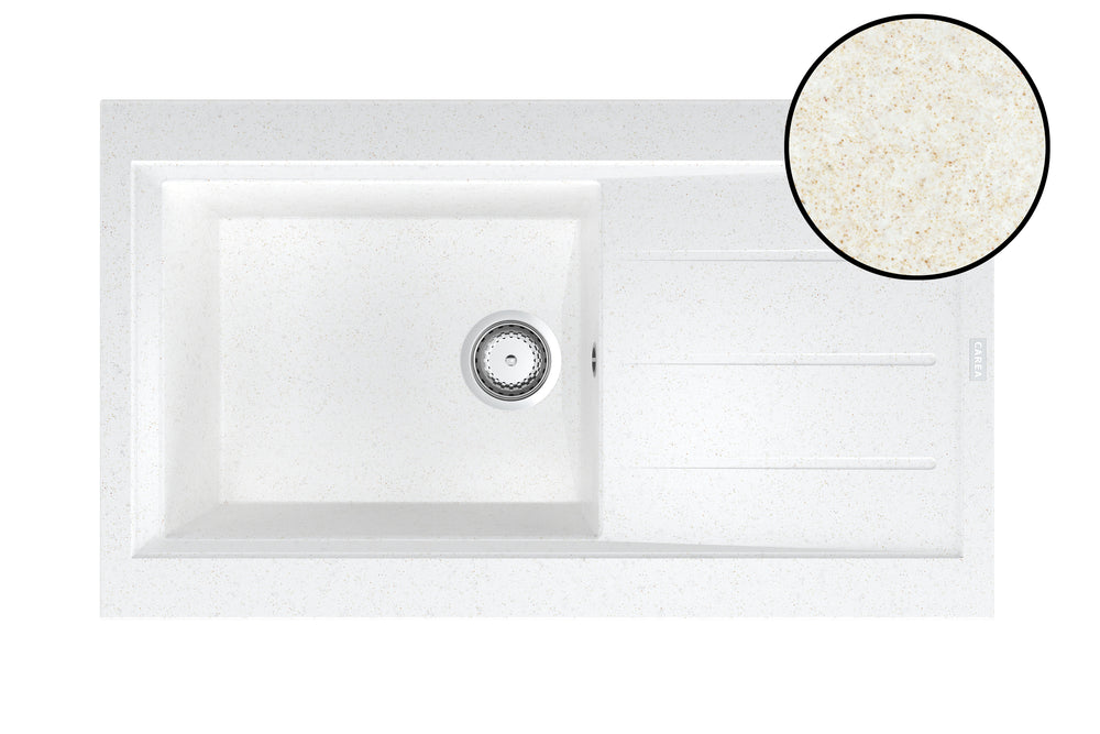 Évier à encastrer OMÉGA 1 giga bac Sable