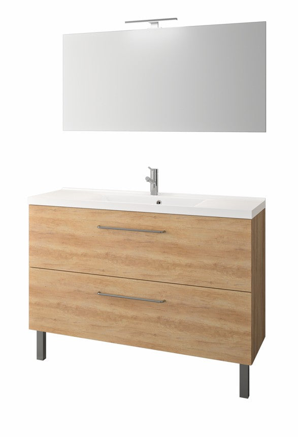 Concept plan vasque + meuble tiroirs LUNEA 120 cm