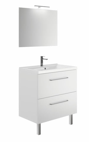 Concept plan vasque + meuble tiroirs LUNEA 80 cm