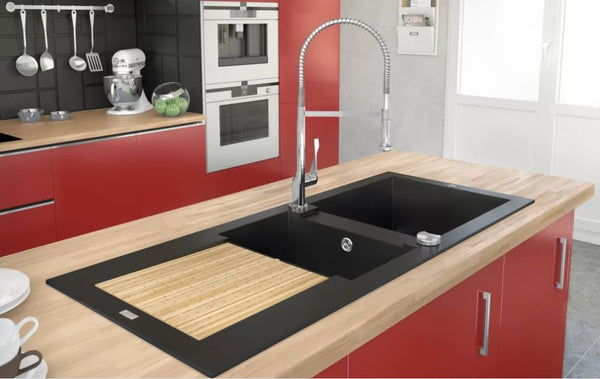 Planche à découper / égouttoir bambou pour éviers Éole