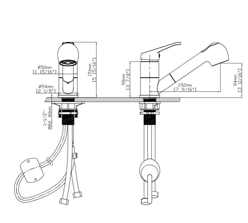 Mitigeur Cuisine CR17070 Noir