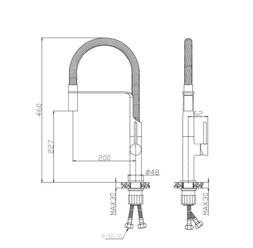 Mitigeur cuisine COOK Chromé