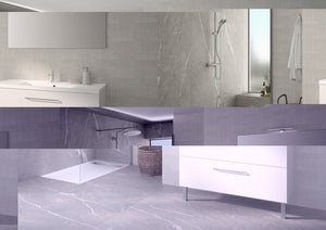 Concept plan vasque + meuble tiroirs LUNEA 120 cm