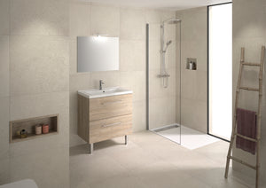 Concept plan vasque + meuble tiroirs LUNEA 70 cm