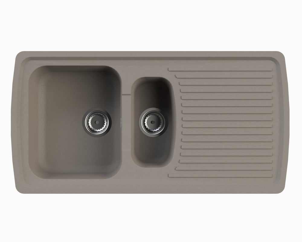 Évier à encastrer VÉNUS 1,5 cuve Taupe