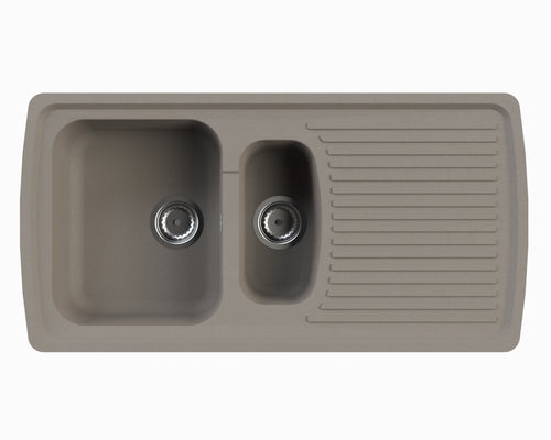 Évier à encastrer VÉNUS 1,5 cuve Taupe