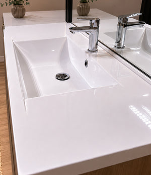 Concept plan vasque + meuble tiroirs LUNEA 120 cm