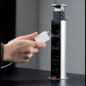 Multiprise encastrable dans plan de travail