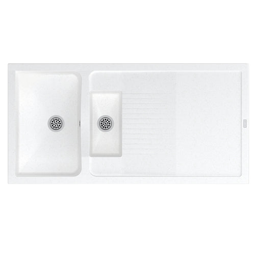 Évier à poser GIGA 120 1,5 cuve 120x60 cm – Minéral – CAREA®