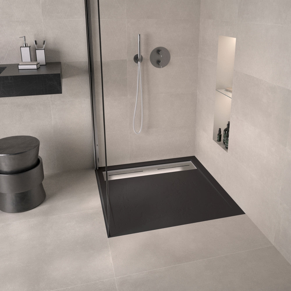 Receveur LUVIA GRIP 90x90 à encastrer ou à poser